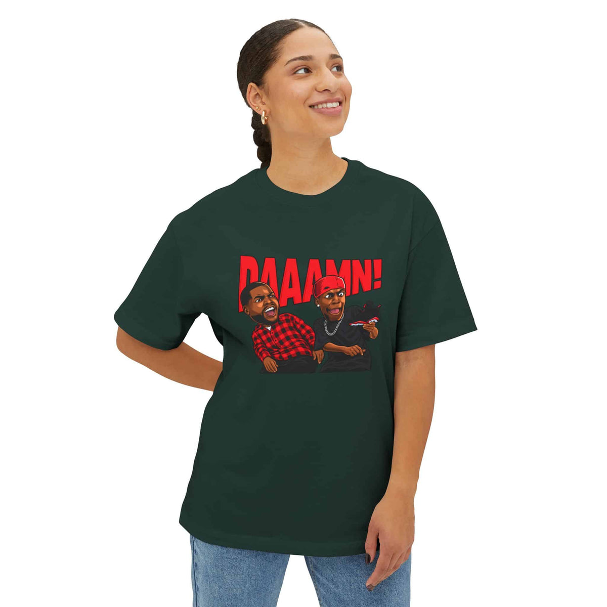 Graphic Print Unisex Oversized Boxy Tee – POD0035 image 23