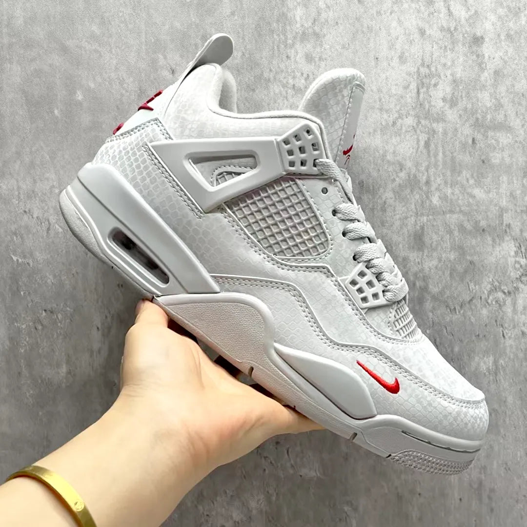 Nigel Sylvester x AJ 4 White Grey Mamba Shoes Sneakers - nk0004677 image 8