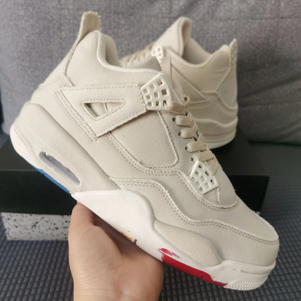AJ 4 Retro Blank Canvas Shoes Sneakers - nk0001861 image 5