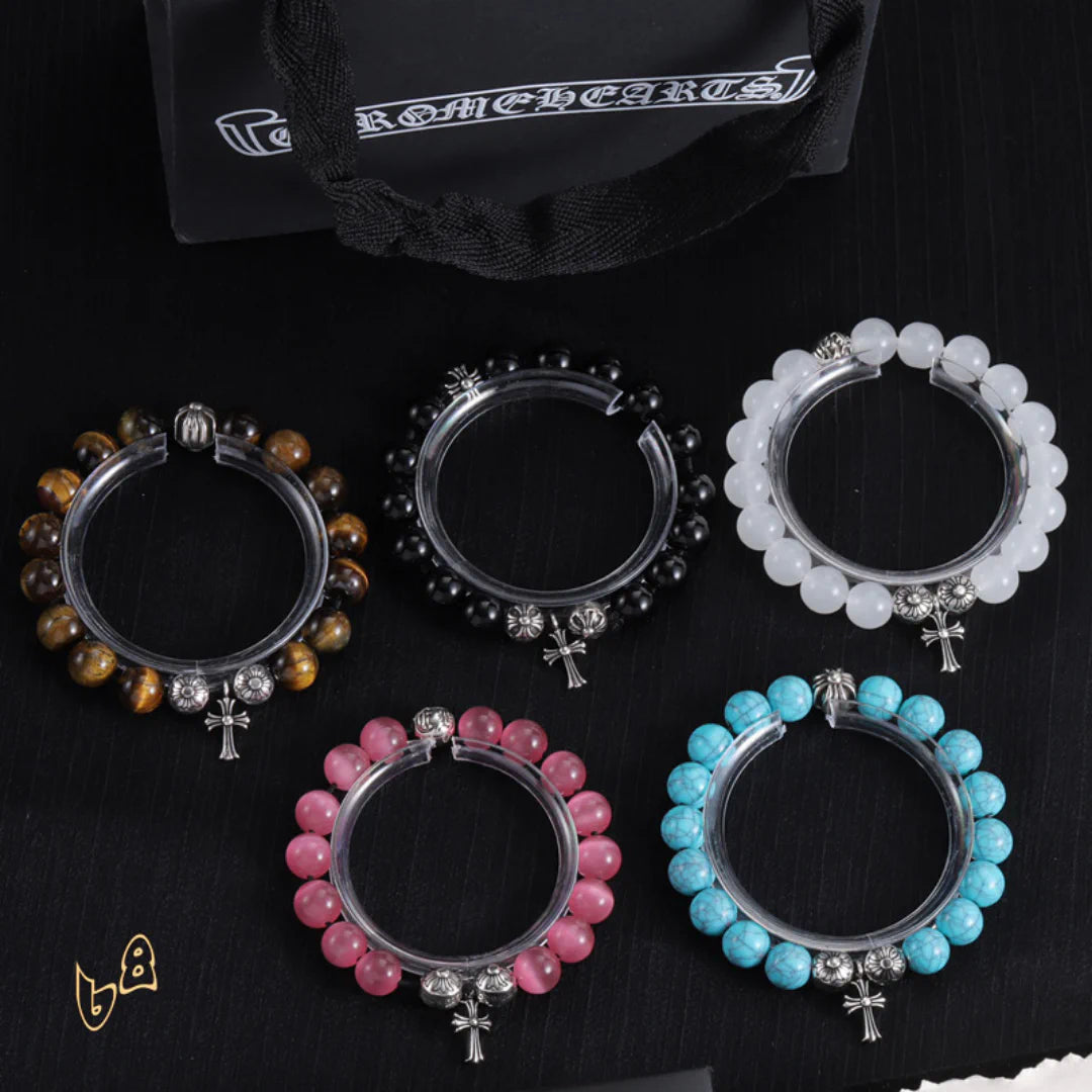 CH Cross Flower Ball Bracelet - CH0076 image 1