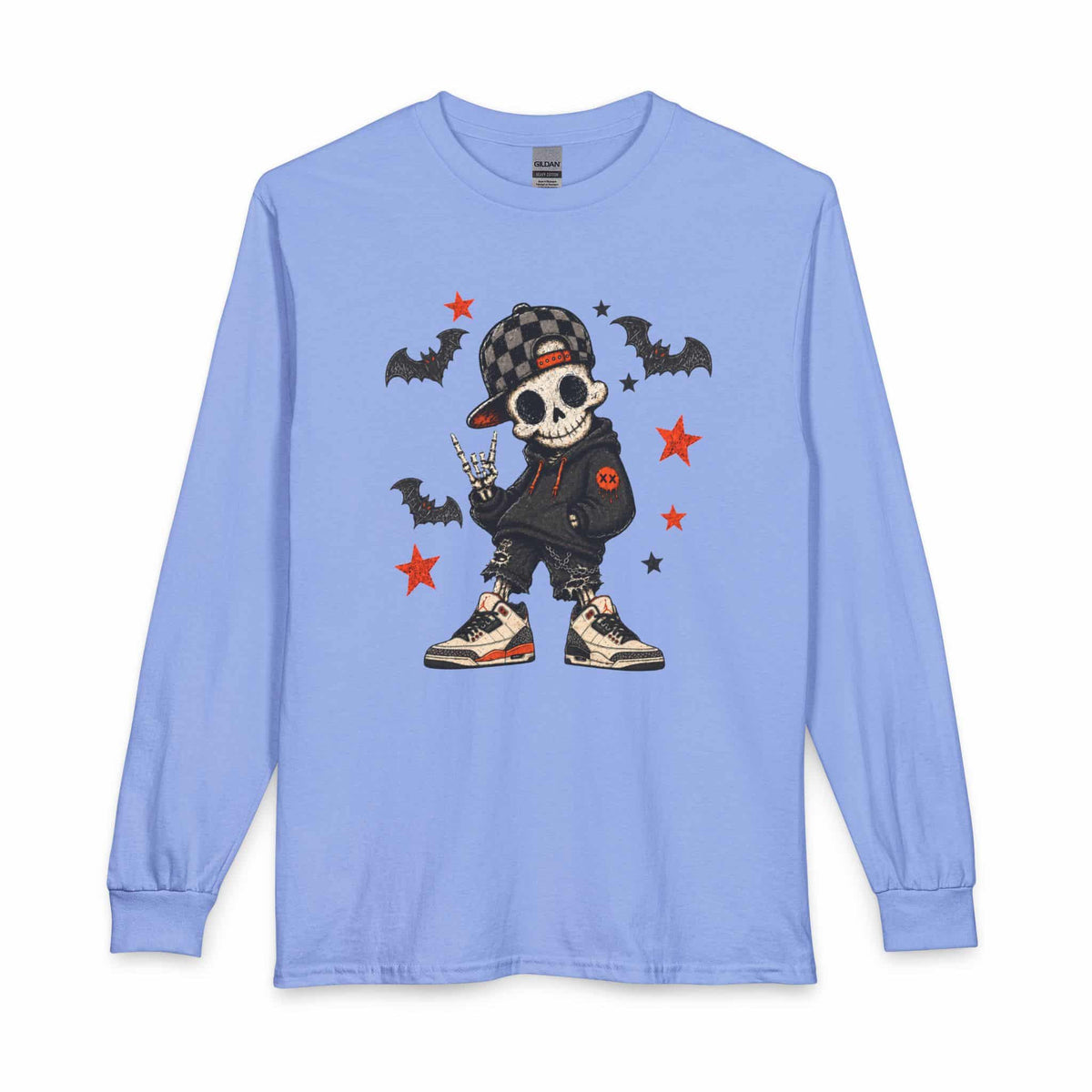 Boy Skeleton Halloween Long Sleeve T-Shirt image