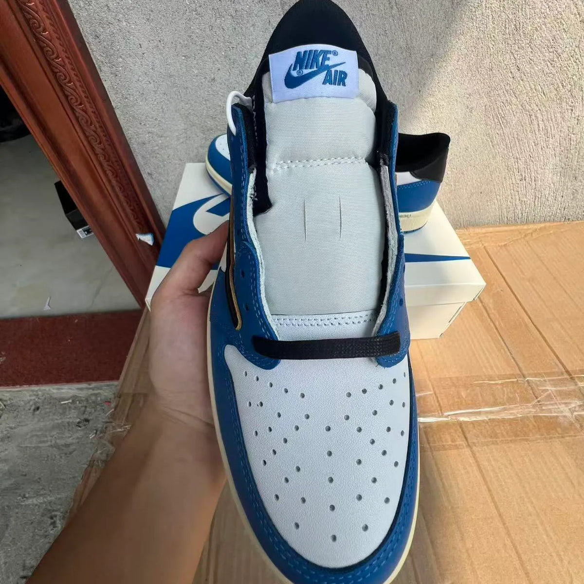 Travis Scott x Fragment x AJ 1 Low Sample Shoes Sneakers – nk0005290 image 4