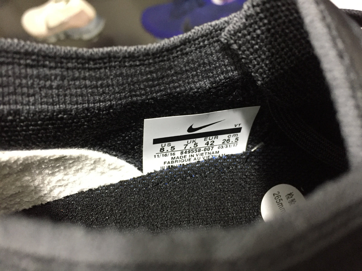Air VaporMax Flyknit Black Dark Grey Shoes Sneakers - nk0000455 image 17