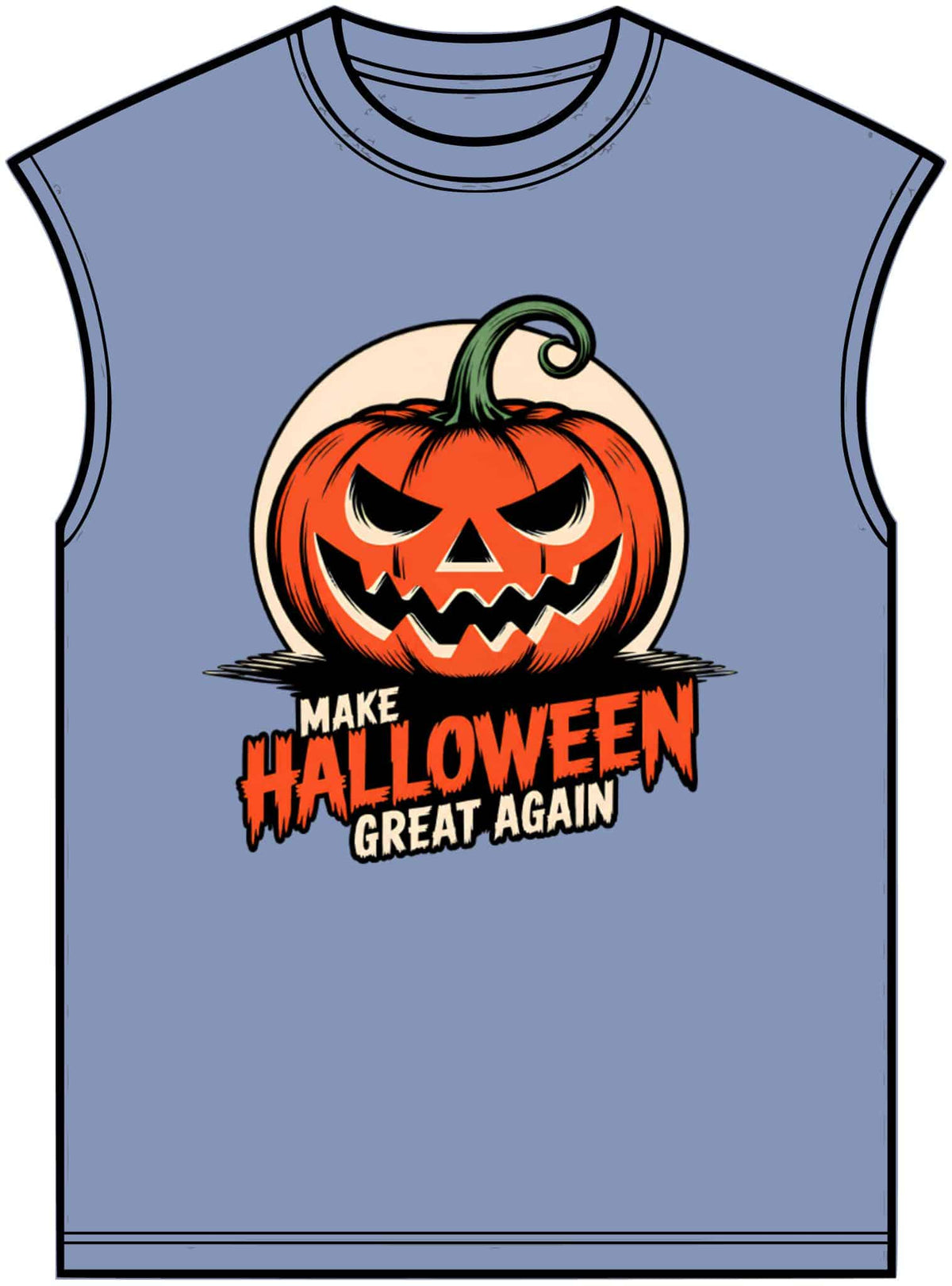Make Halloween Great Again Unisex Garment-Dyed Muscle Tee image