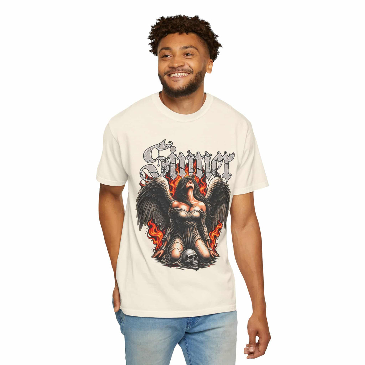 Sinner’s Flame Unisex Garment-Dyed T-shirt image 19