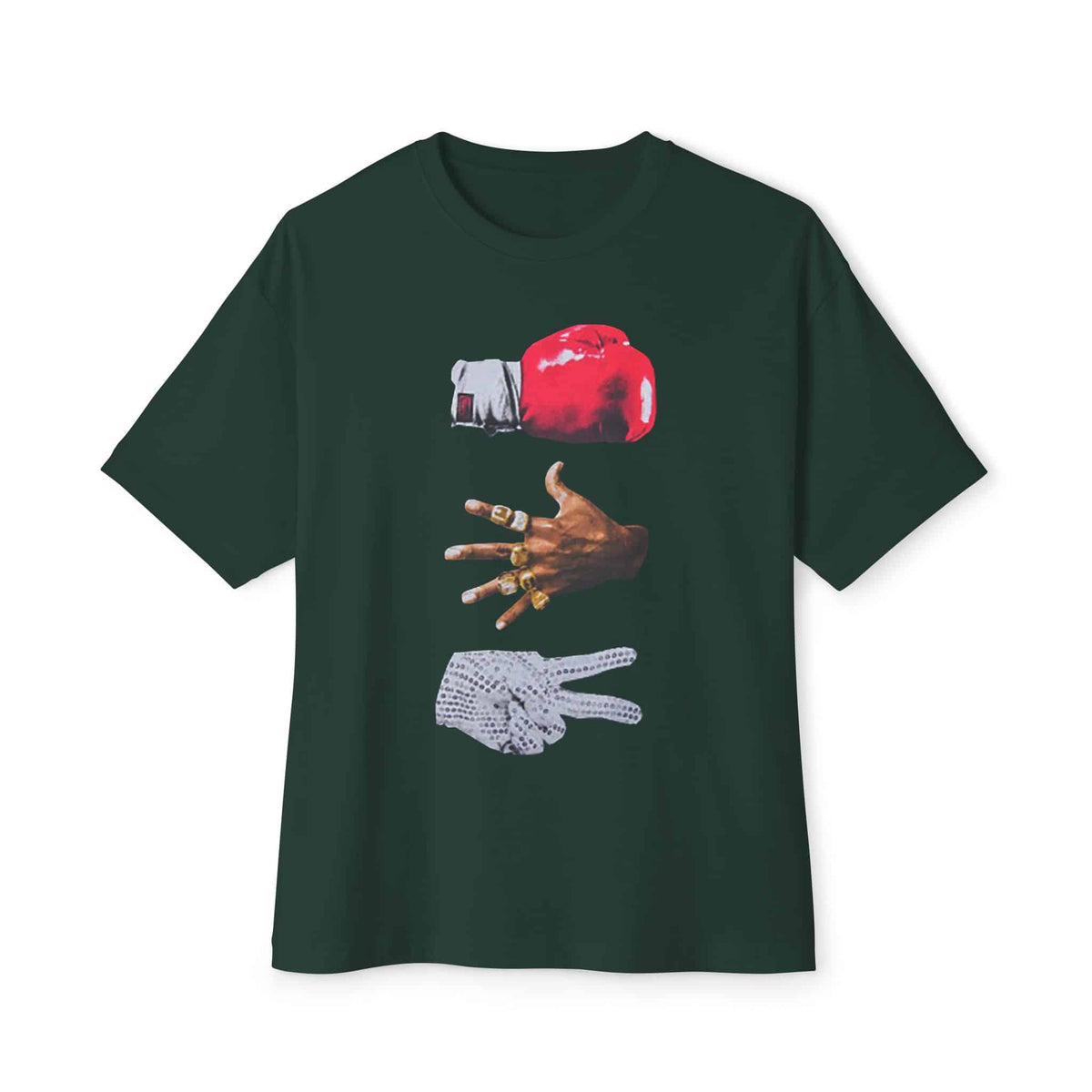 Rap Is My Life Unisex Oversized Boxy Tee - Forest, 2XL image