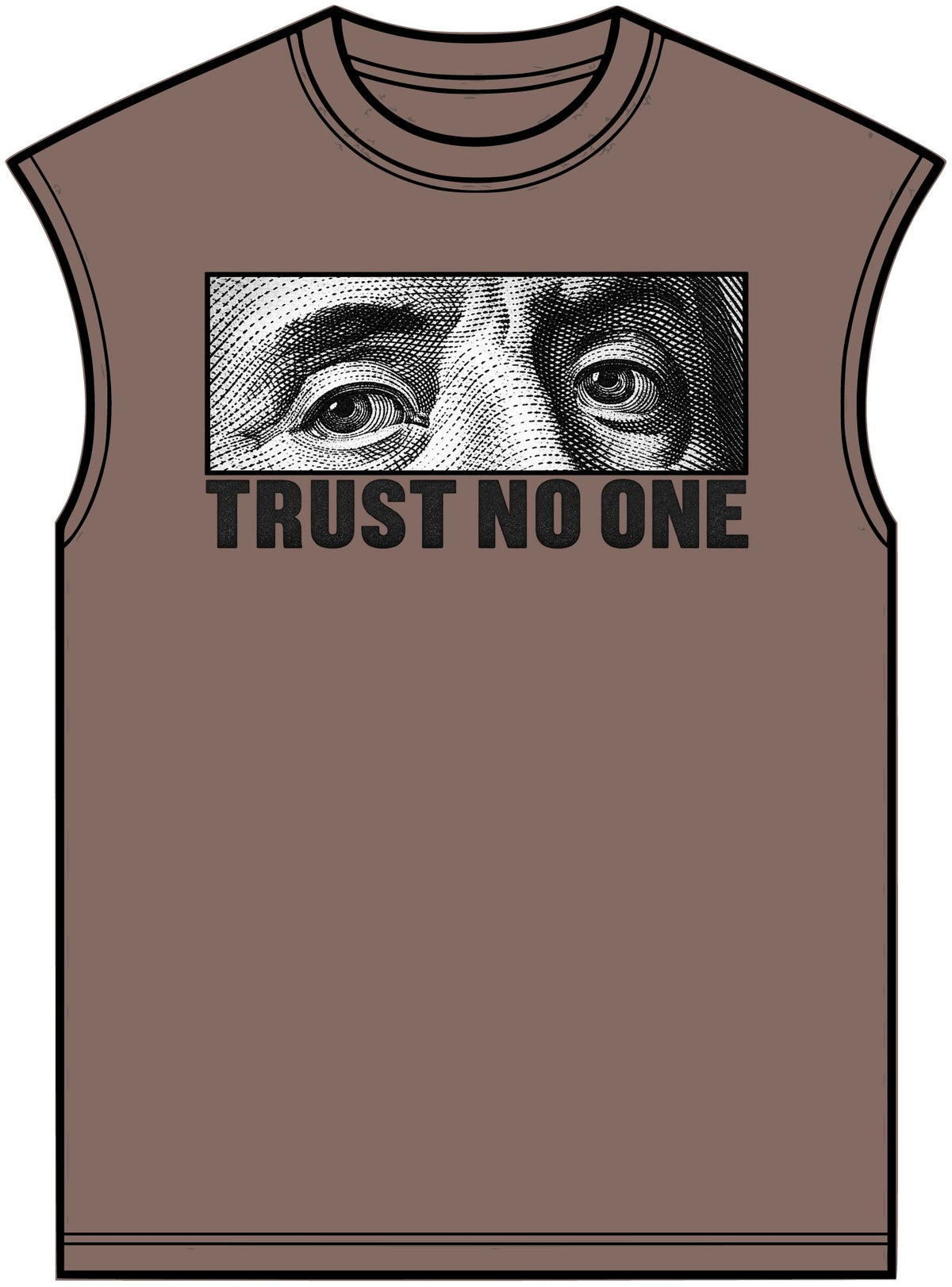 Graphic Print Unisex Garment-Dyed Muscle Tee – POD0039 image 4