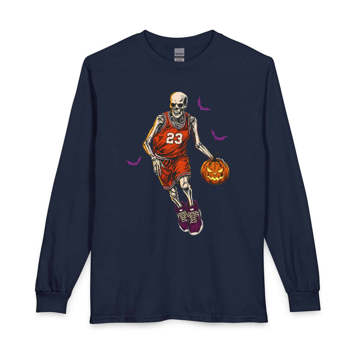 Halloween Basketball Long Sleeve T-Shirt image