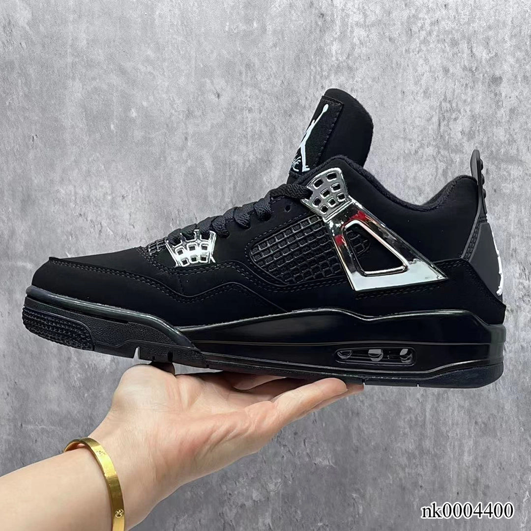 AJ 4 Black Chrome Shoes Sneakers – nk0004400 image 5