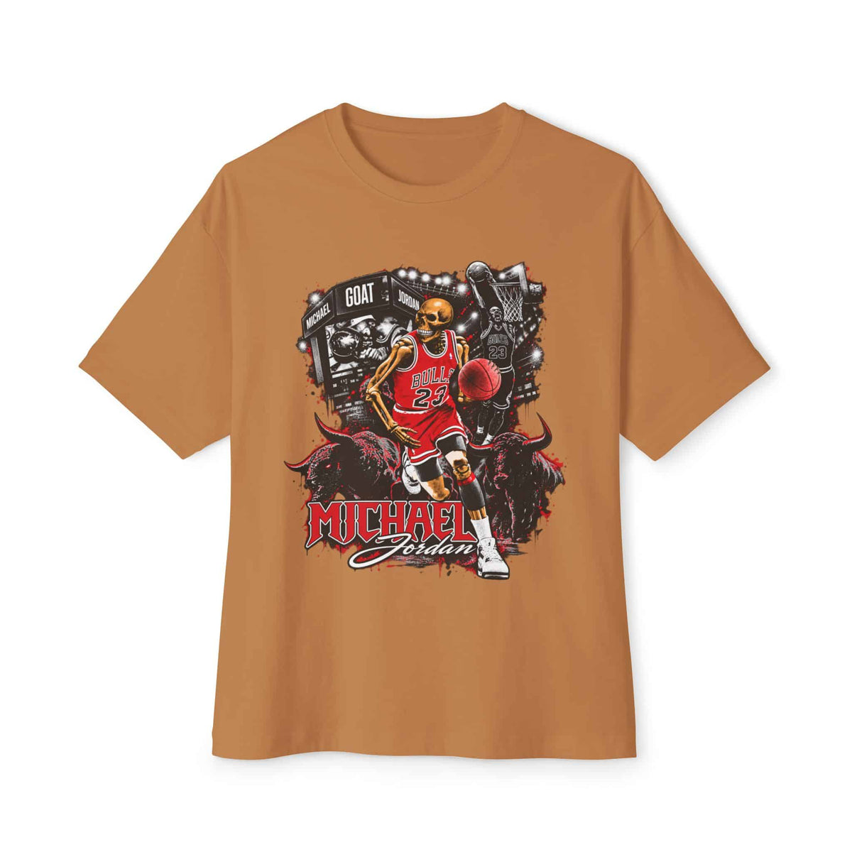 Chicago Legend 23 Unisex Oversized Boxy Tee - Toast, M image