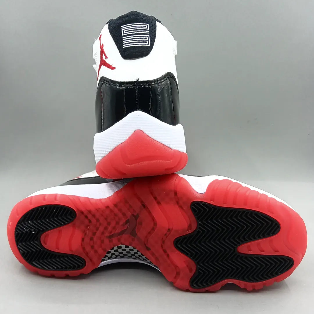 AJ 11 Black White Red Shoes Sneaker - nk0004560 image 5