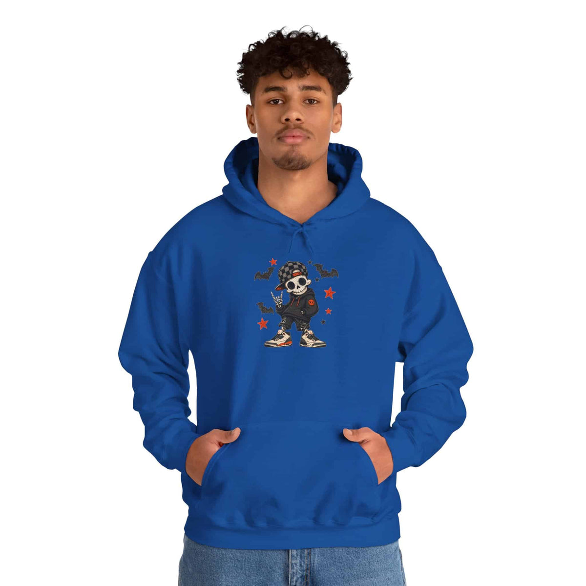 Boy Skeleton Halloween Hooded Sweatshirt image 65