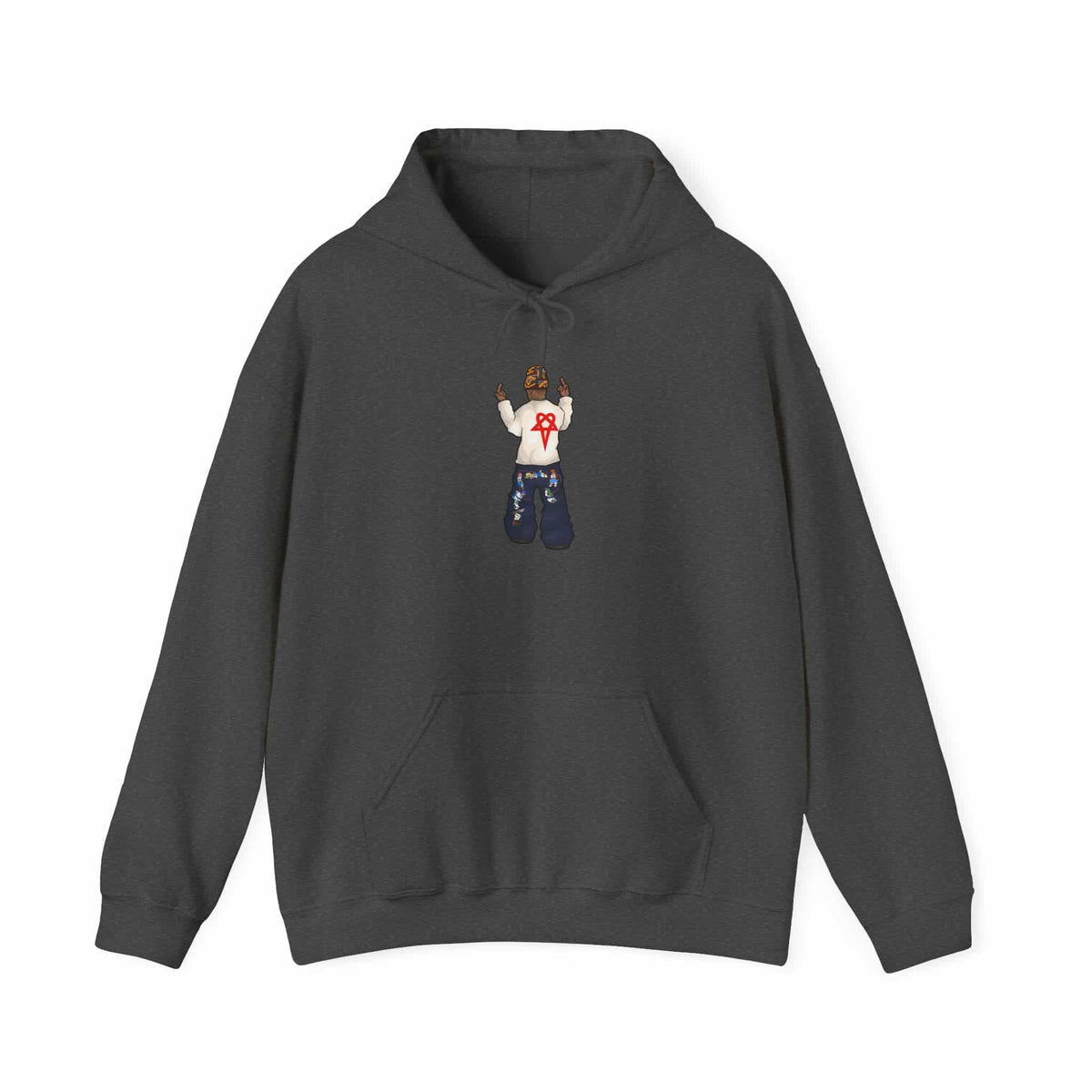 Rebel Attitude Hooded Sweatshirt - 3XL, Dark Heather image
