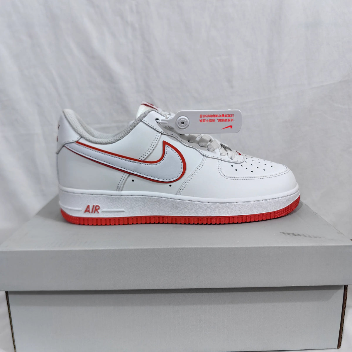 AF 1 Low White Picante Red Shoes Sneakers - nk0003173 image 10