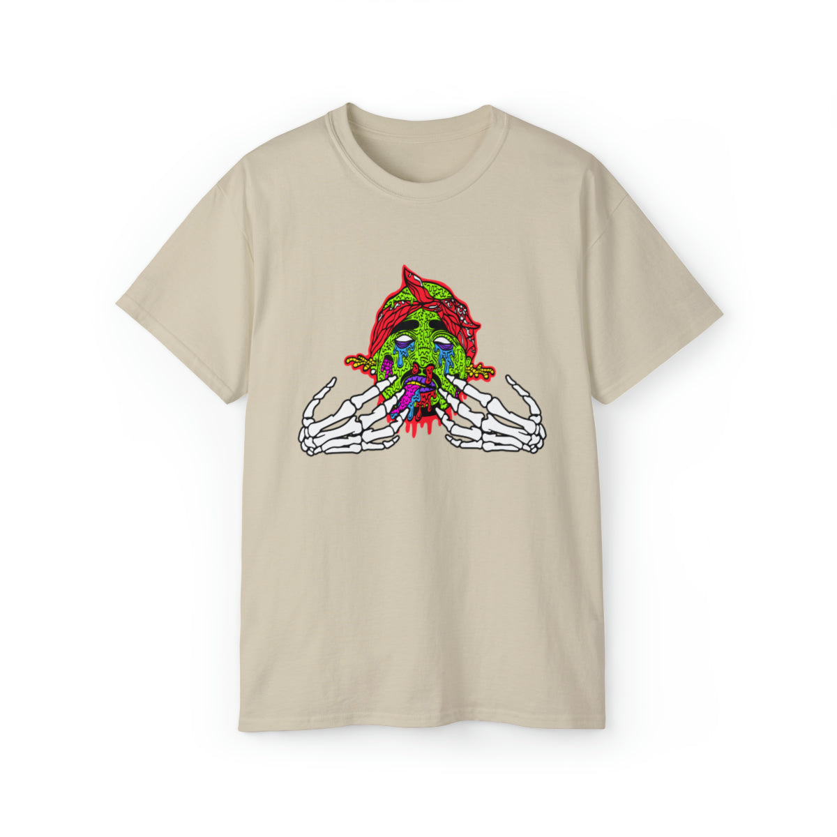 2Pac Monster  T-Shirt - Sand, L image