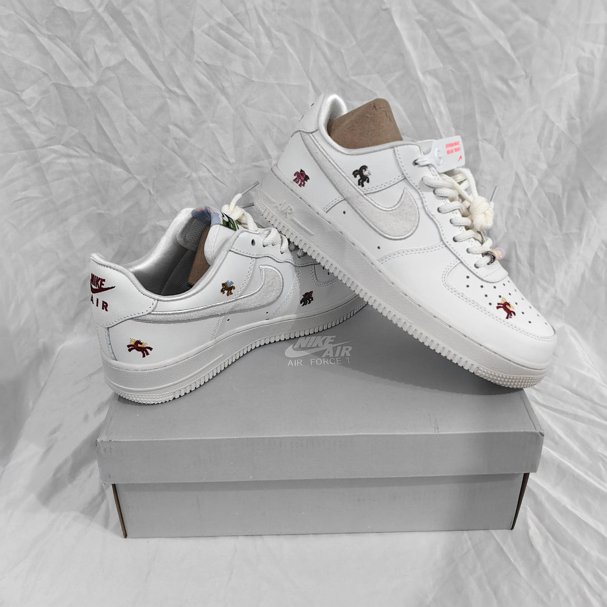 Air Force 1 Chenille Swoosh Year Of The Horse Shoes Sneakers - nk0004808 image 13