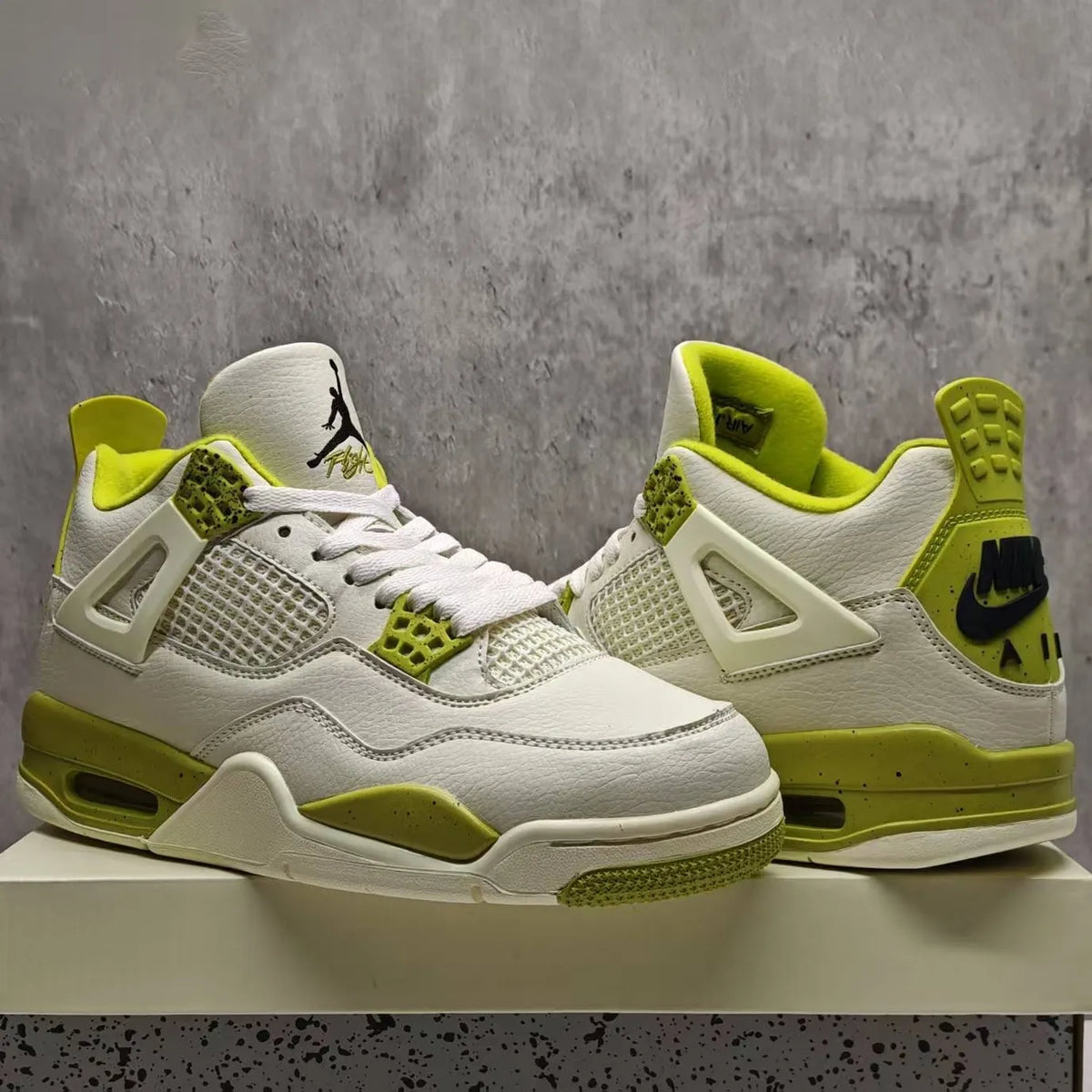 J.Balvin x AJ 4 OG Lemonade Shoes Sneakers - nk0004879 image 5