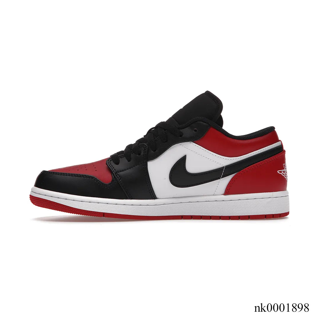 AJ 1 Low Bred Toe Shoes Sneakers - nk0001898 image 1