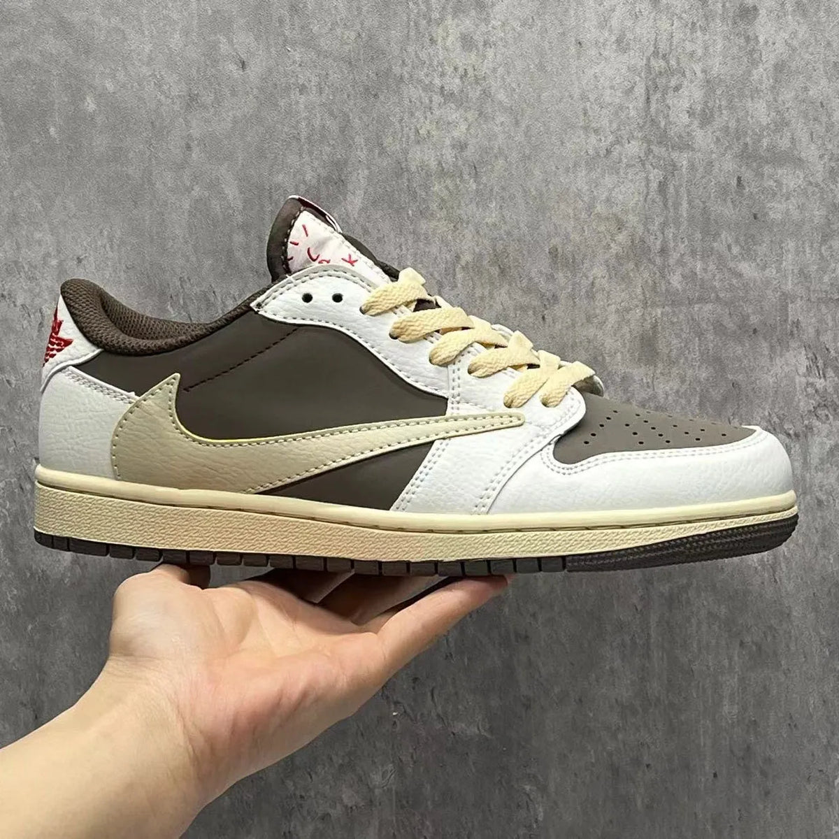 Travis Scott x AJ 1 Low OG Reverse Mocha Shoes Sneakers - nk0001819 image 3