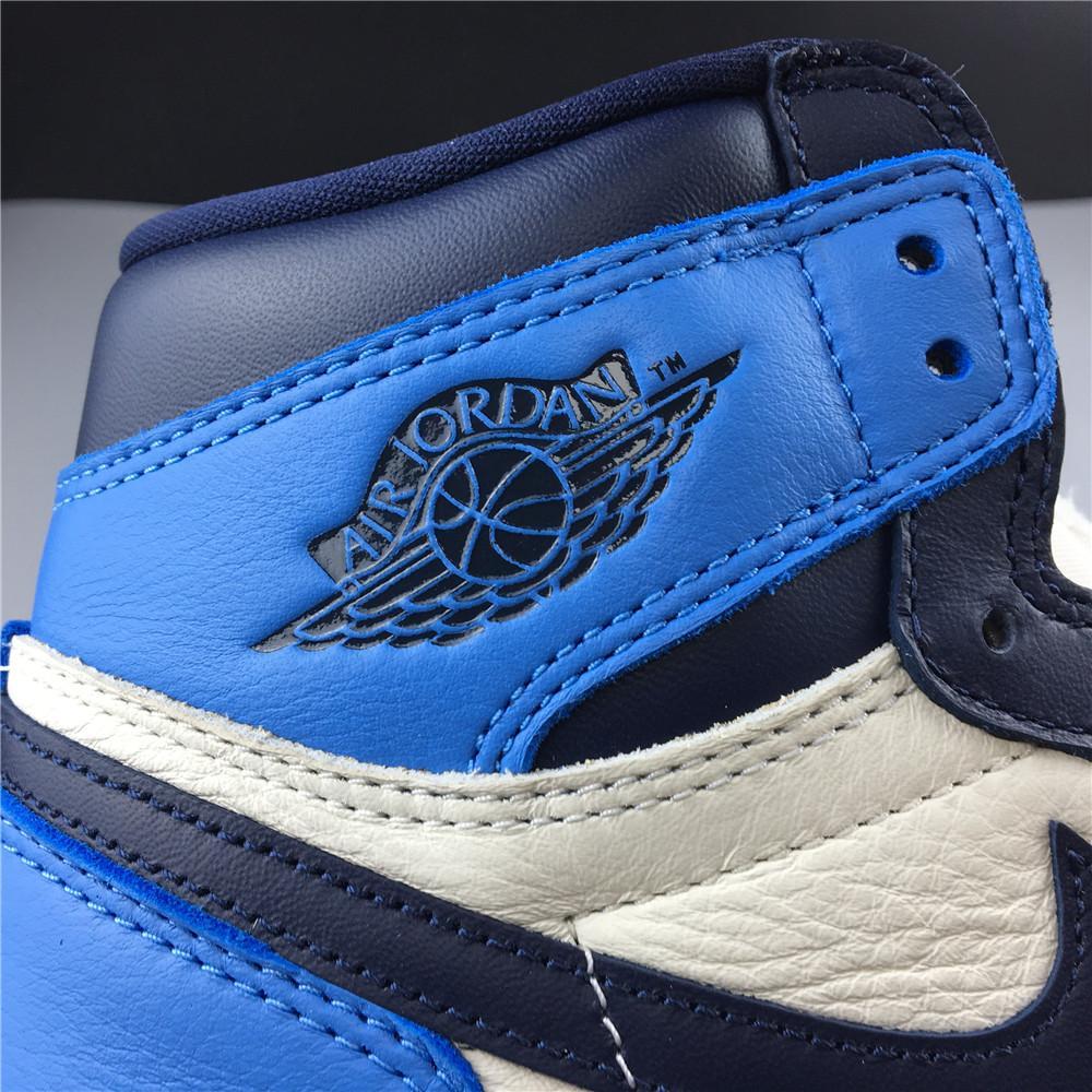 AJ 1 Retro High Obsidian UNC Shoes Sneakers - nk0000293 image 5