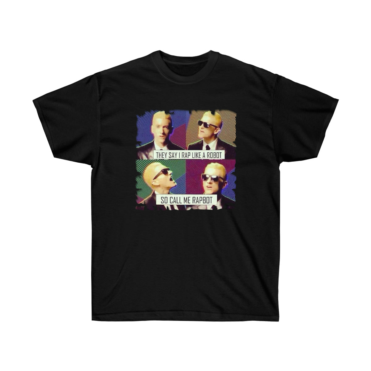 Call Me Rapbot Men T-Shirt - Black, L image