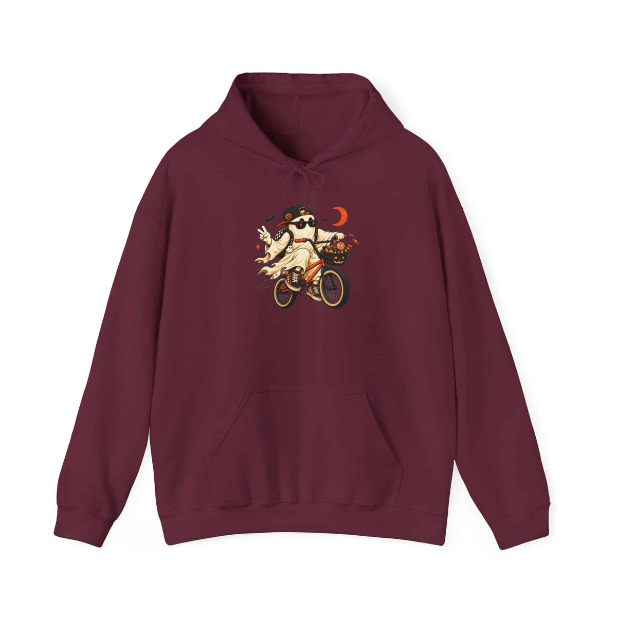 Ghost Rider BMX Hooded Sweatshirt - 3XL, Maroon image