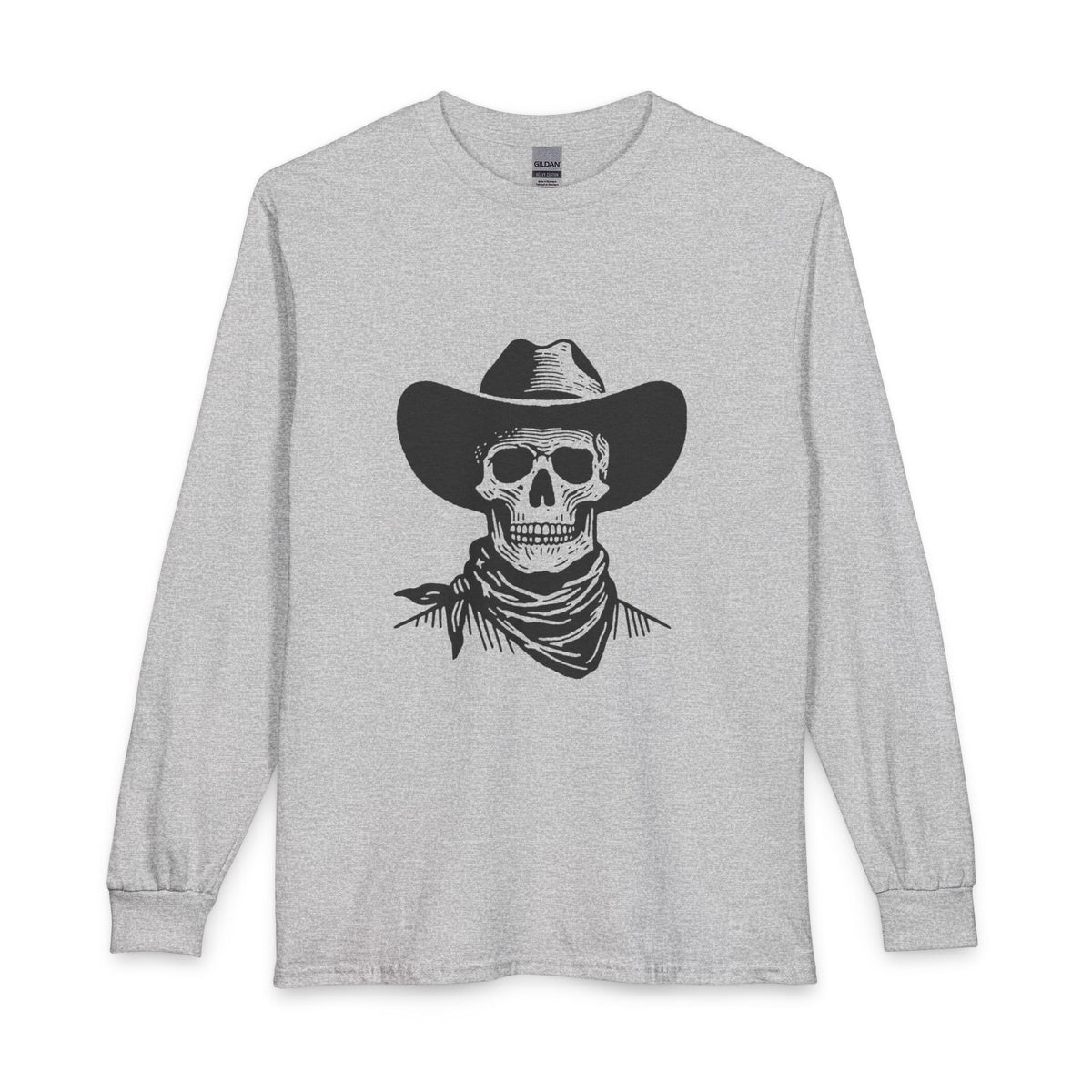 Outlaw Skull Long Sleeve T-Shirt image