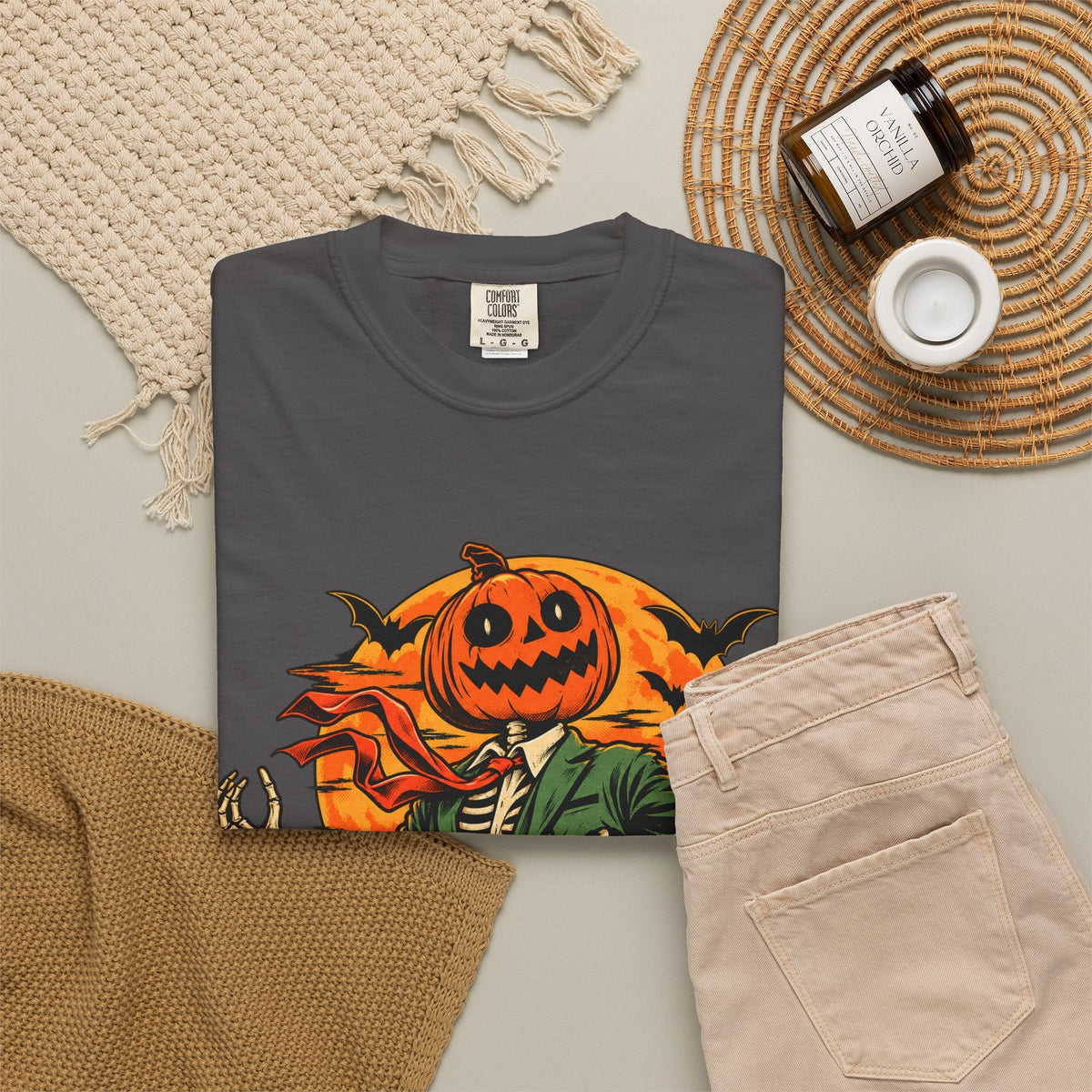 Spooky Season Unisex Garment-Dyed T-shirt image 85