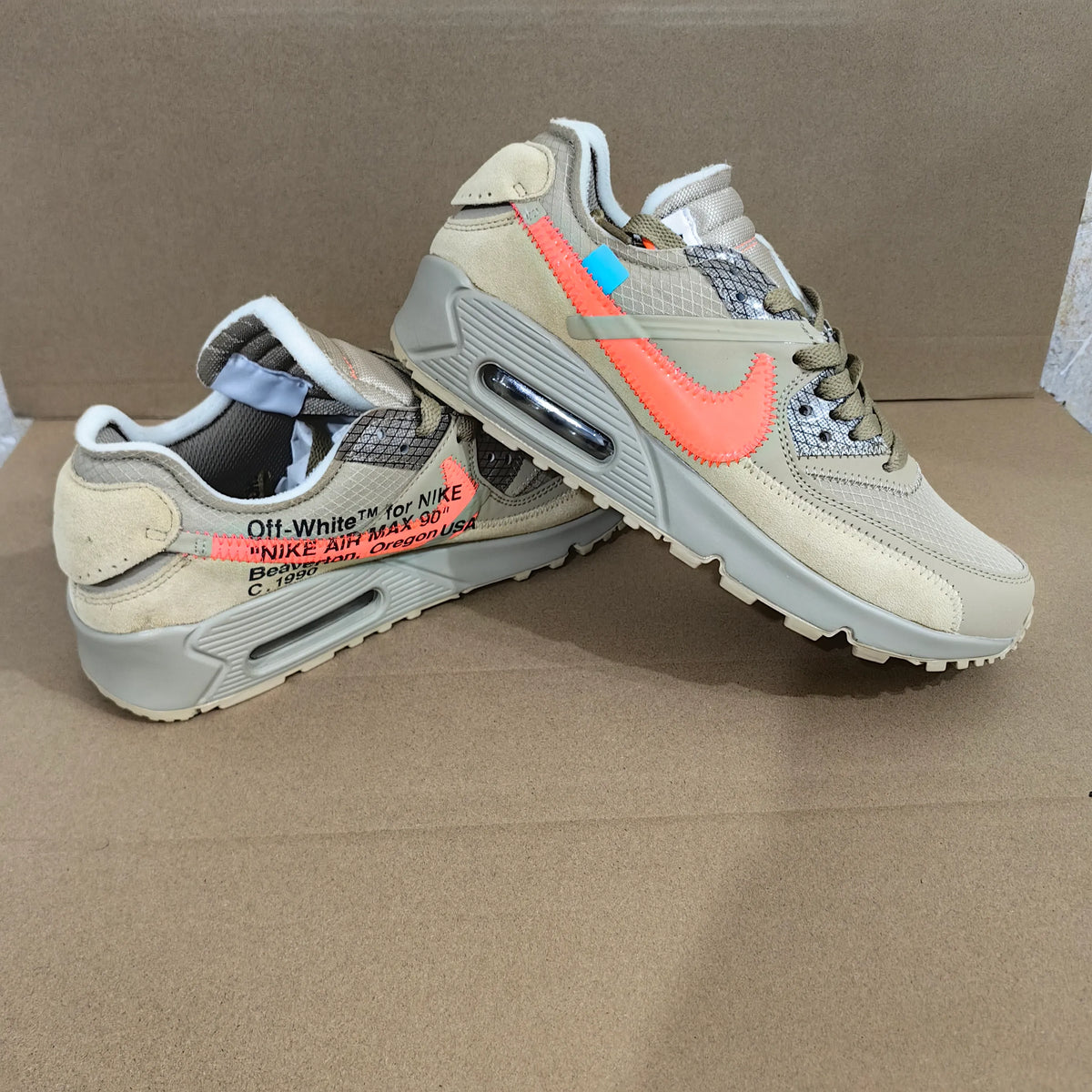 OW x AM 90 'Desert Ore' Shoes Sneakers – nk0004822 image 18