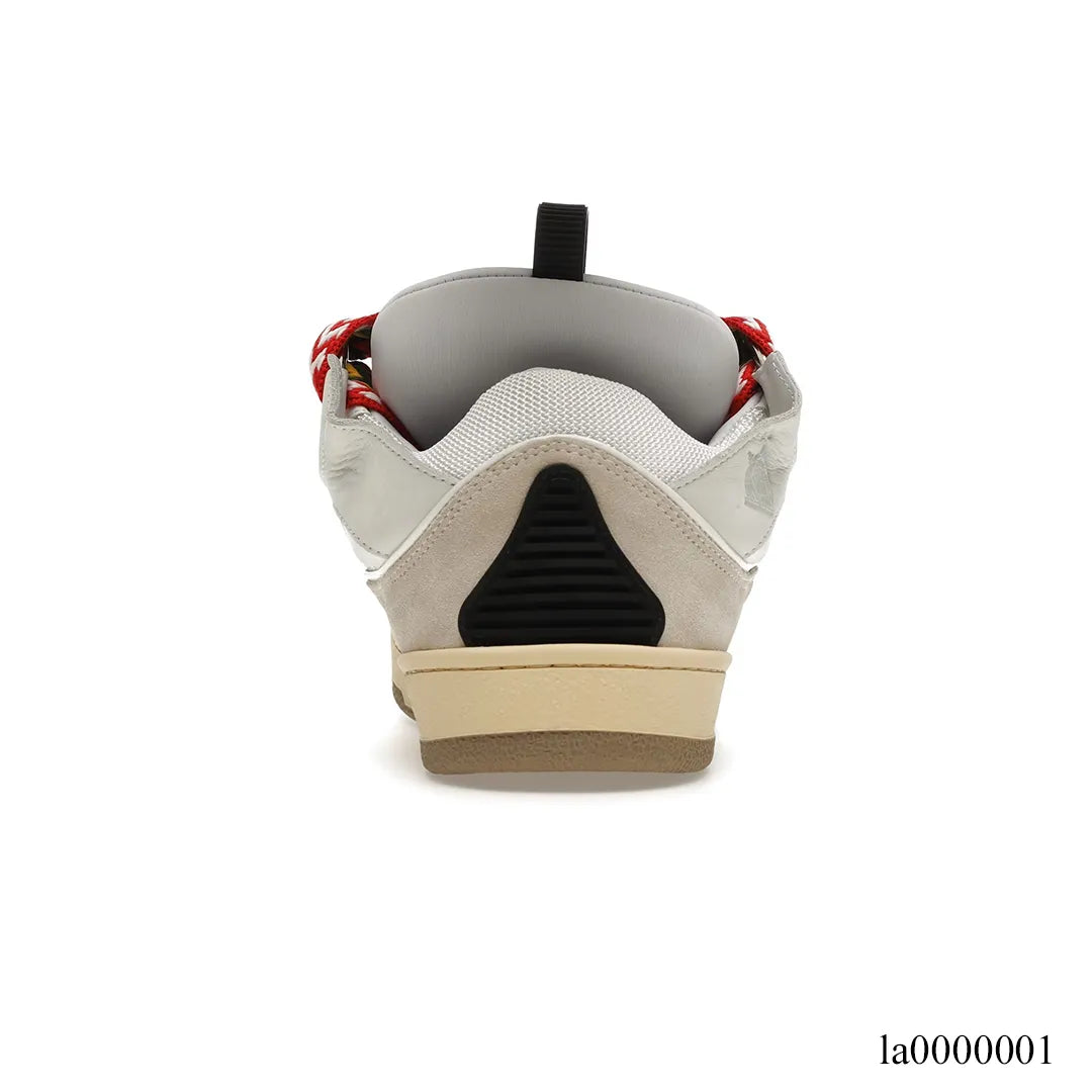 Lanvin Leather Curb White Ivory Shoes Sneakers - la0000001 image 3
