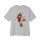 Halloween Basketball Unisex Oversized Boxy Tee - Athletic Heather, 3XL image