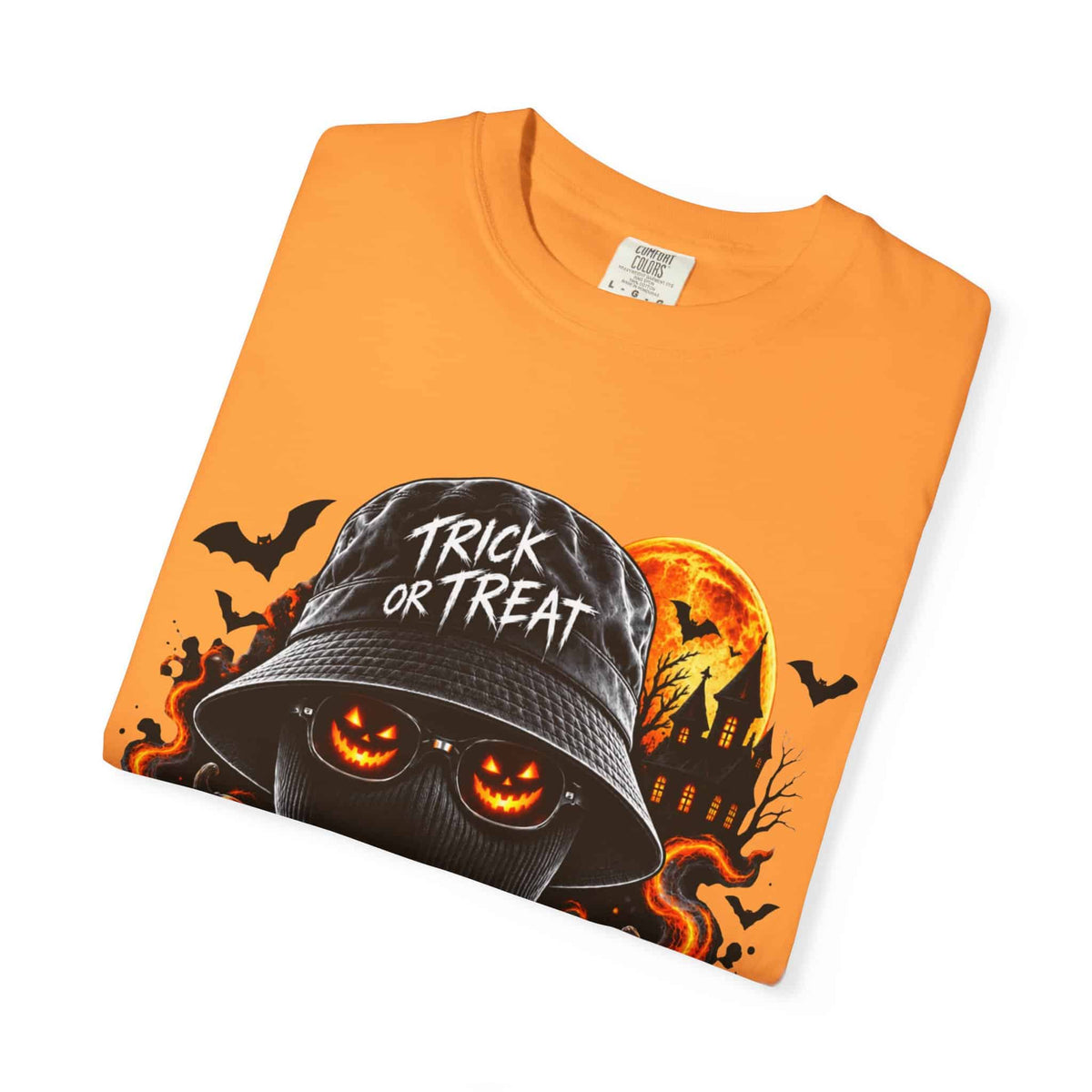 Spooky Streetwear Masked Unisex Garment-Dyed T-shirt image 38