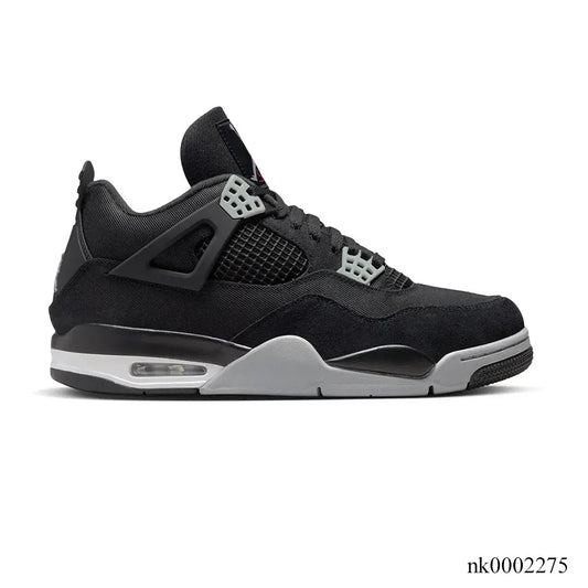 AJ 4 Retro Black Canvas Shoes Sneakers - nk0002275 image 2