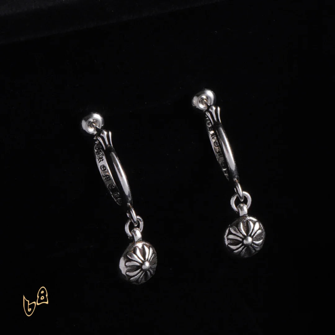 CH Cross Ball Flower Earrings - CH0155 image 3