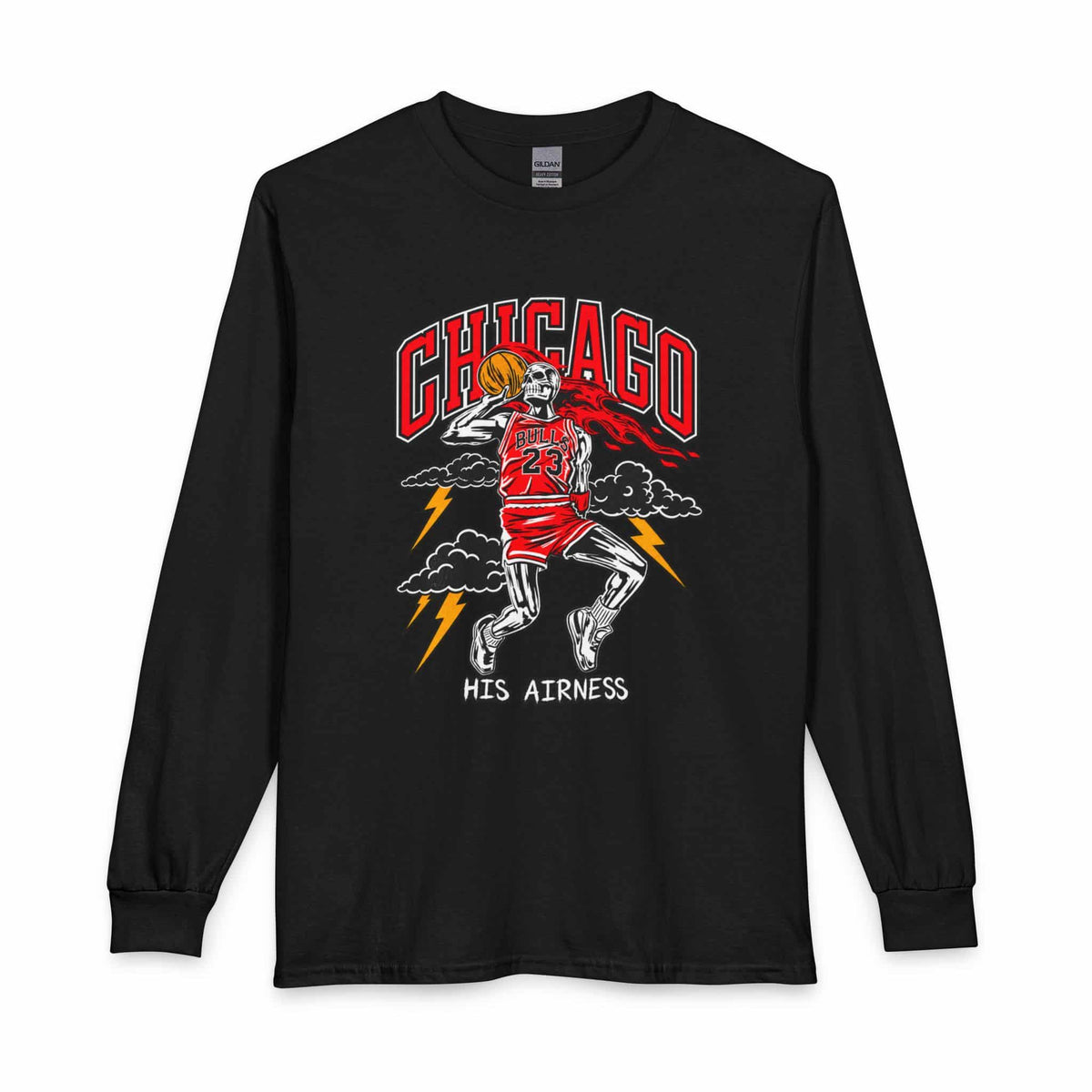 Graphic Print Long Sleeve T-Shirt - POD0038 image
