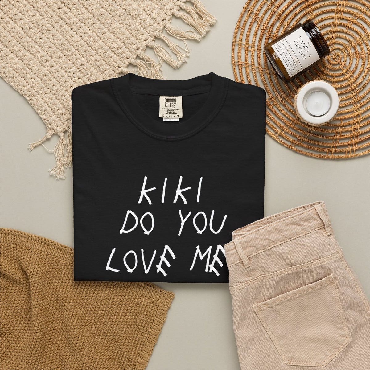 Kiki Loves Me Unisex Garment-Dyed T-shirt image 3