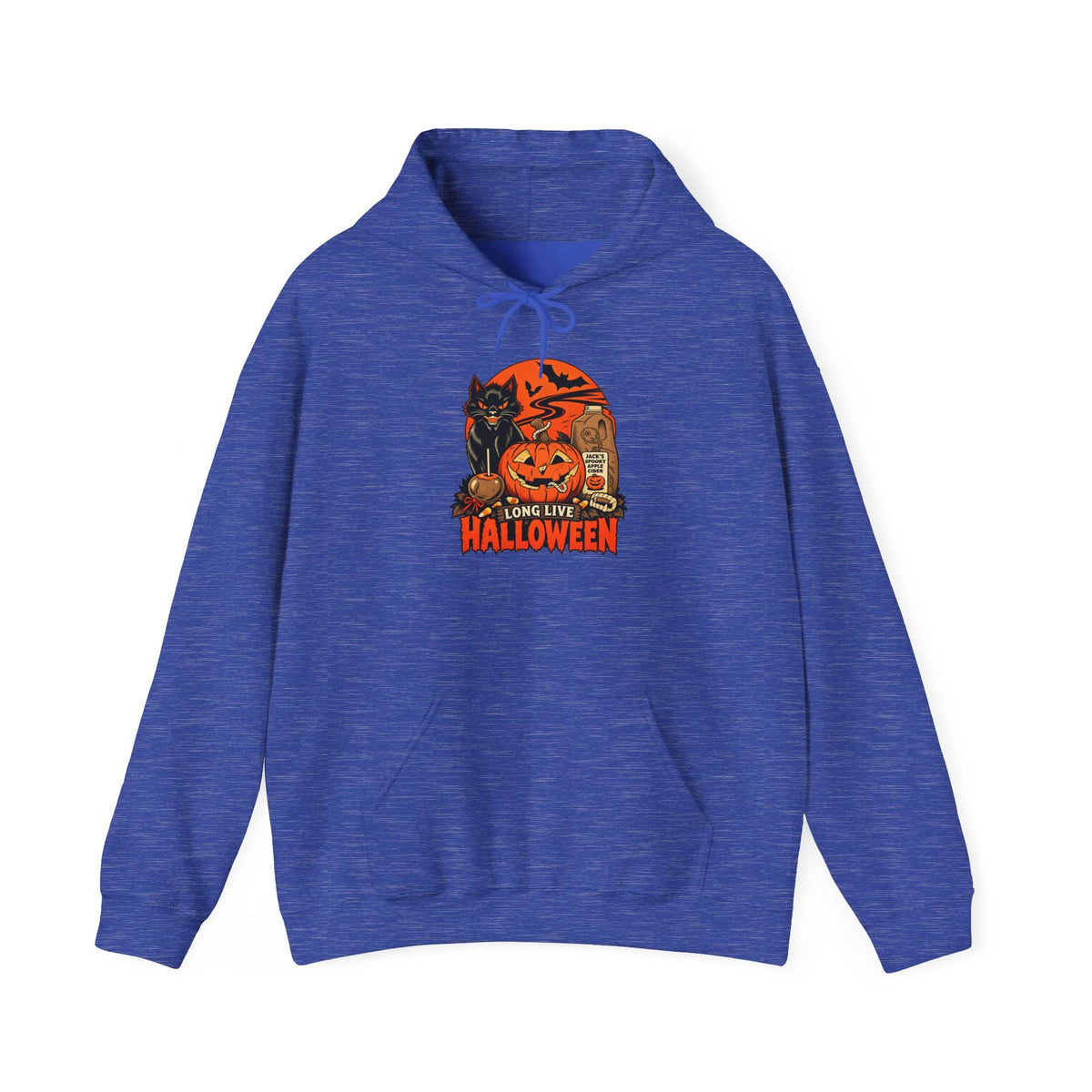 Midnight Cat Hooded Sweatshirt - L, Heather Sport Royal image