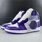 AJ 1 Retro High Court Purple White Shoes Sneakers - nk0000683 image 6