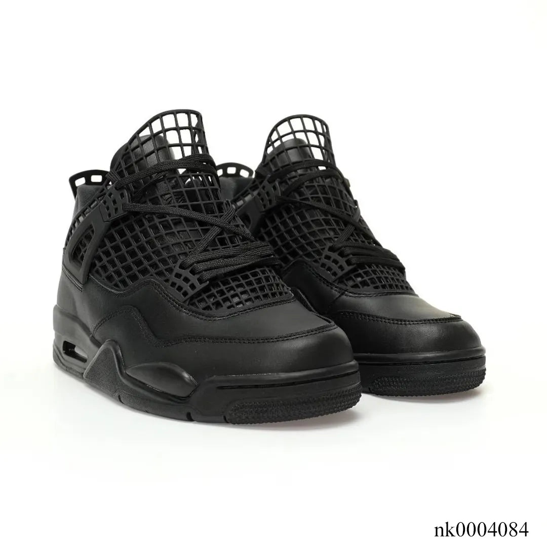 [Premium] AJ 4 NET Black Shoes Sneakers - nk0004084 image 3