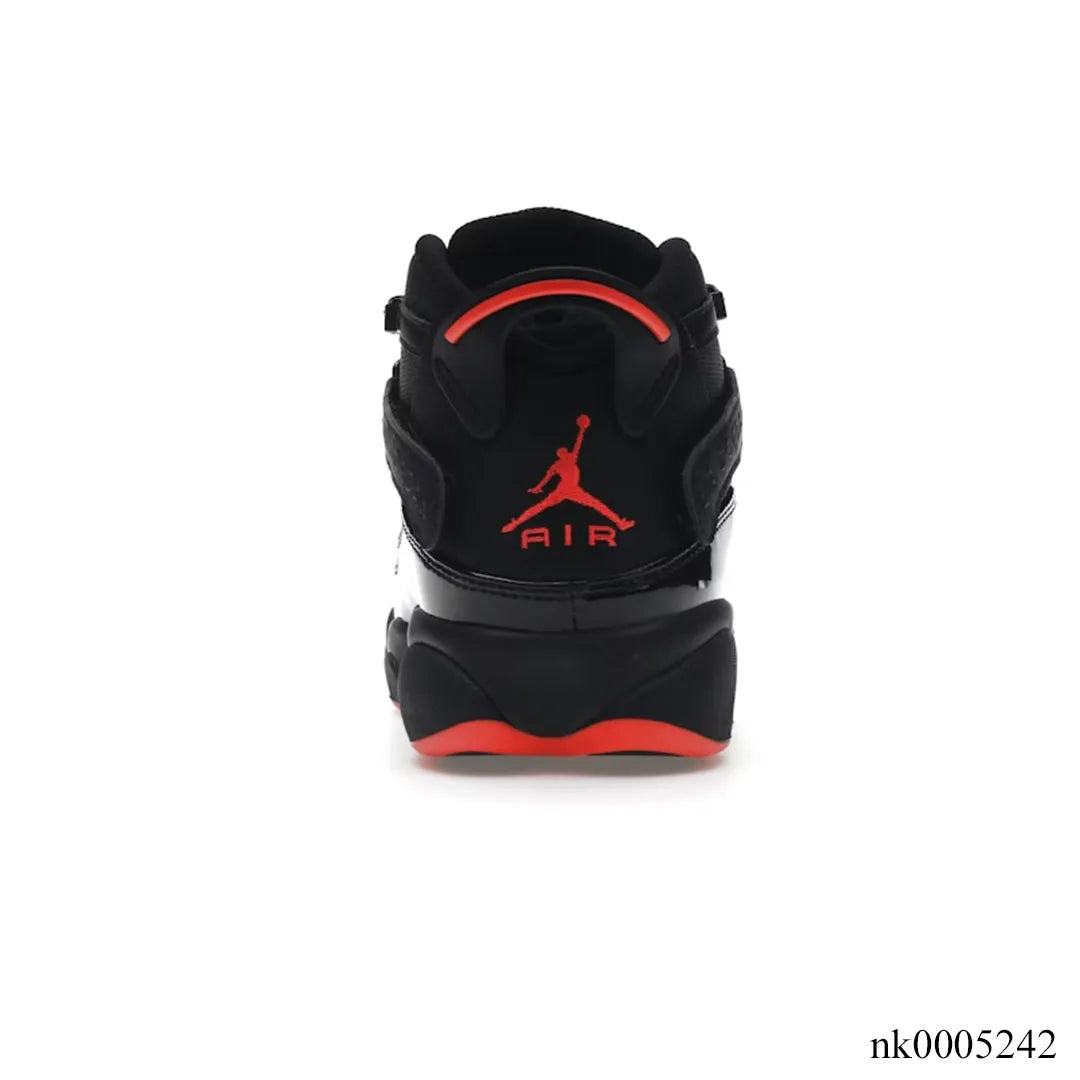 AJ 6 Rings Black Infrared Shoes Sneakers - nk0005242 image 2