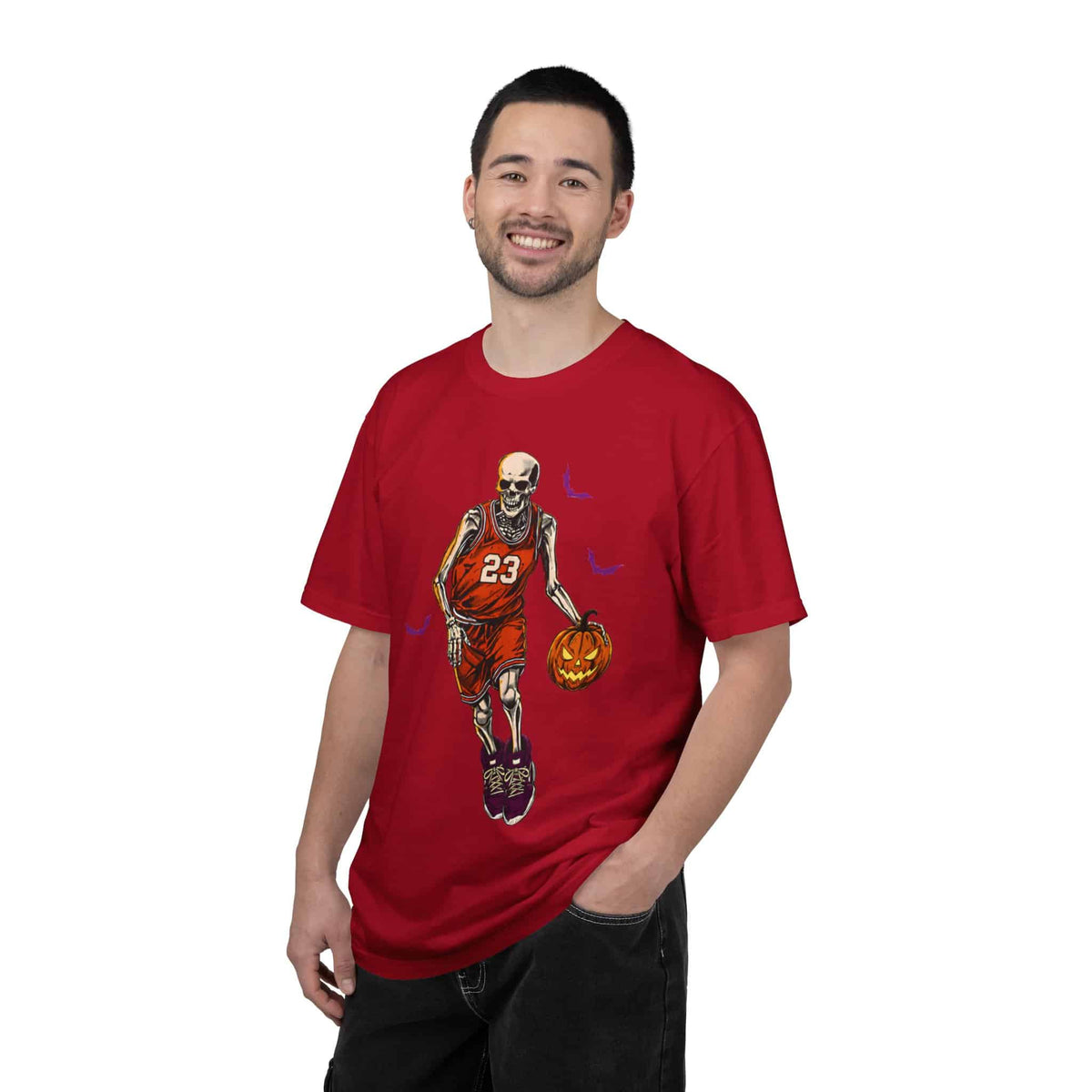 Halloween Basketball Unisex Garment-Dyed T-shirt image 52