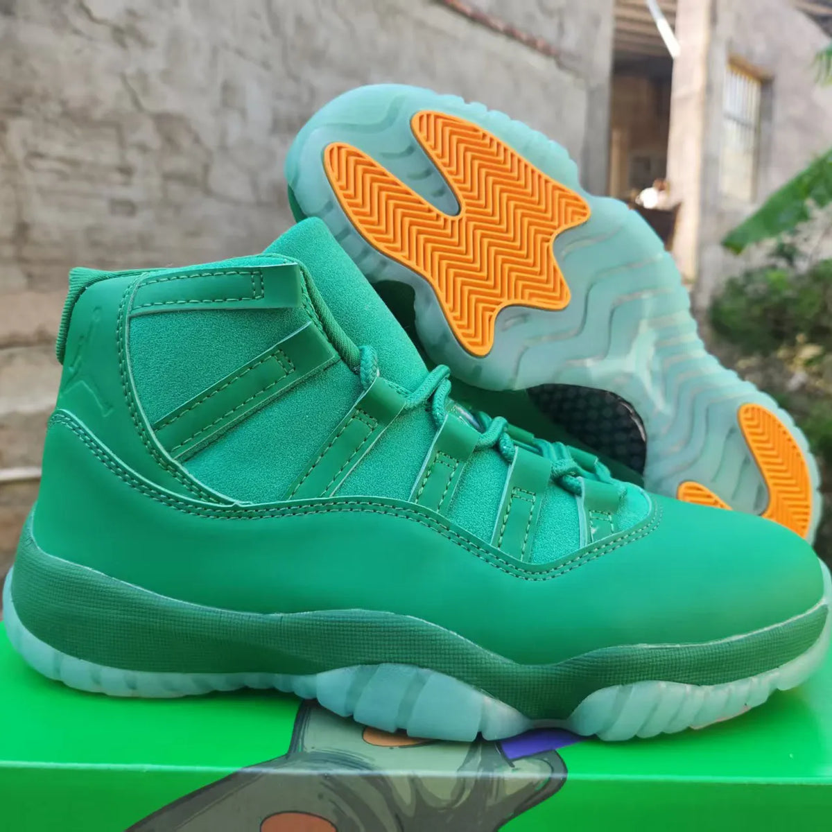 AJ 11 “Green Screen” Shoes Sneakers - nk0005529 image 6