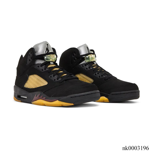 A Ma Maniére x AJ 5 Black/Burgundy Crush - nk0003196 image 2