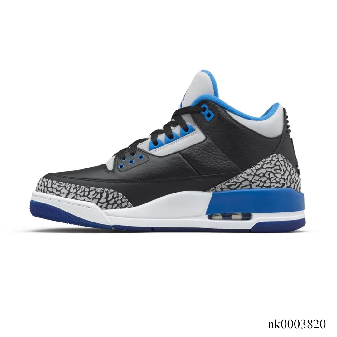 AJ 3 Sport Blue Shoes Sneakers - nk0003820 image 1