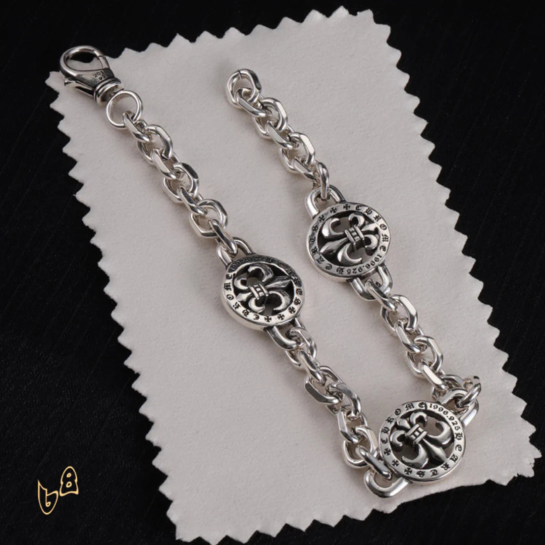 CH Cross Flower Chain Bracelet - CH0081 image 7