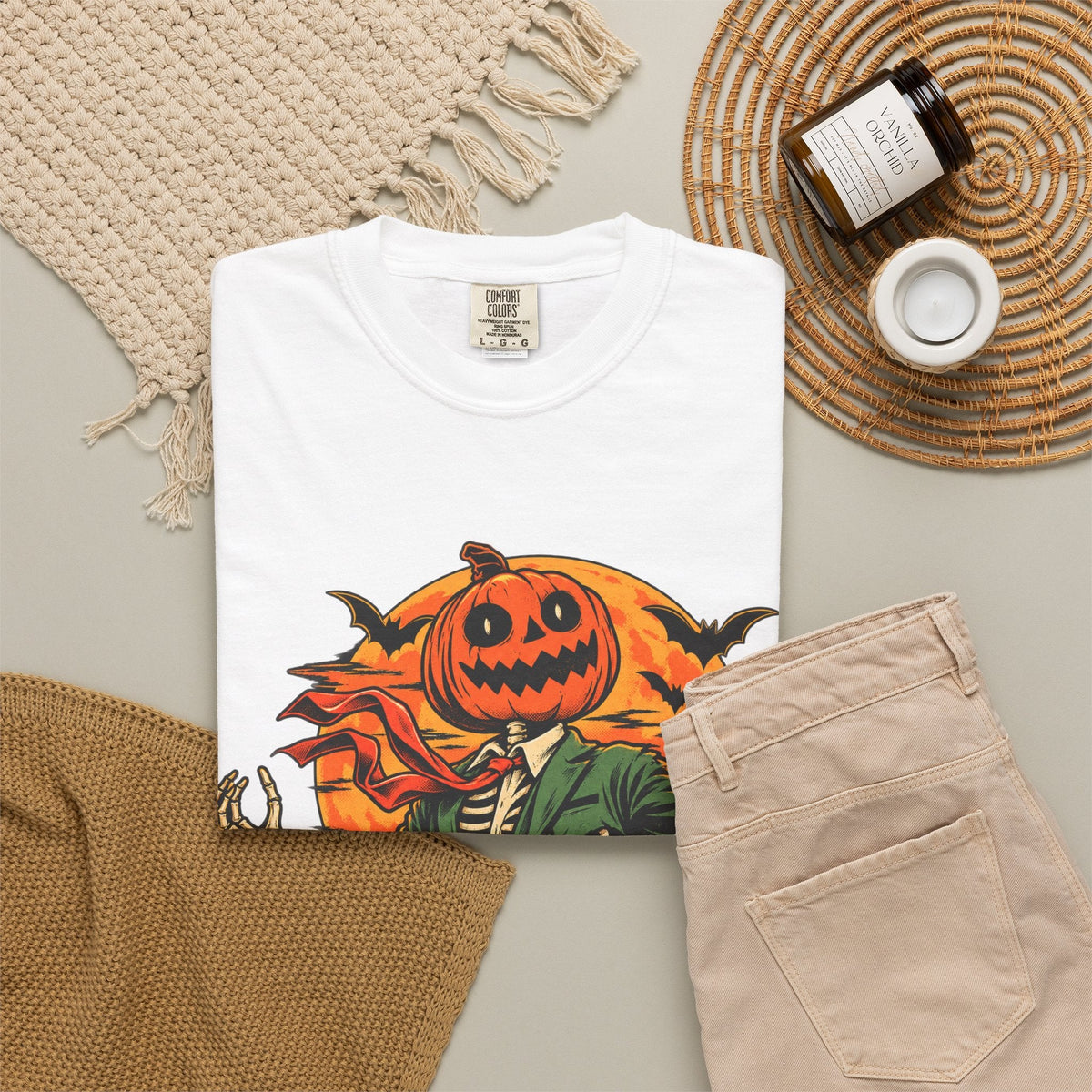 Spooky Season Unisex Garment-Dyed T-shirt image 8