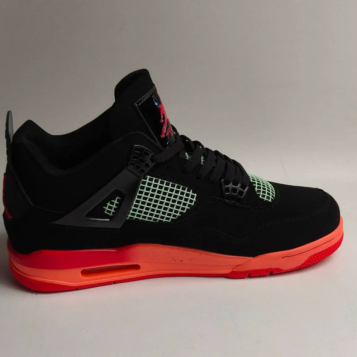 AJ 4 Retro Black Infrared Barely Volt Shoes Sneakers - nk0005052 image 4