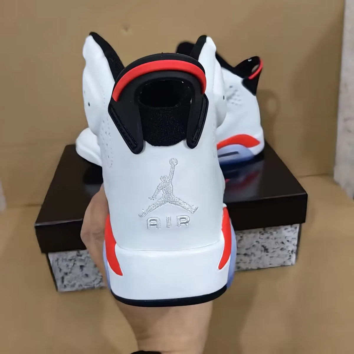 AJ 6 White Infrared Shoes Sneakers - nk0004813 image 6
