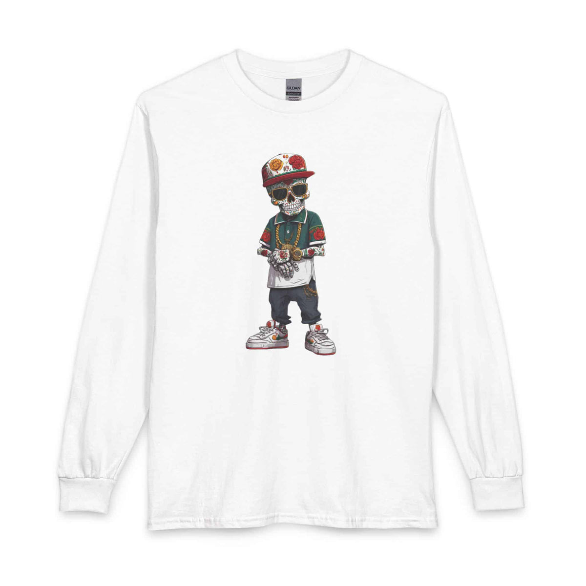Skull Luxury Long Sleeve T-Shirt image