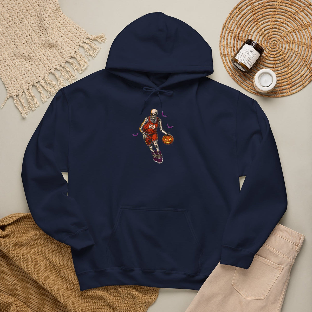 Halloween Basketball Hooded Sweatshirt image 76